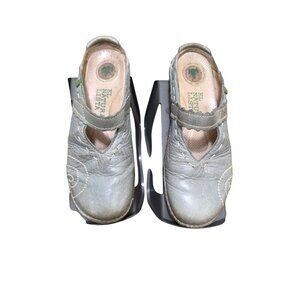 El Naturalista Women's Mary Jane Shoes Leather Slip-On Light Green Size 39 EU/8U